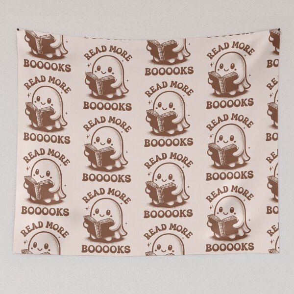 Item preview, Read More Booooks Cute Reading Ghost Book Lover designed and sold by KLArtzStore.