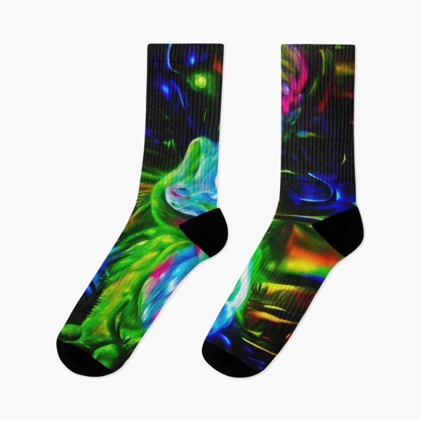 Item preview, Psychedelic Rabbit Dragon in Neon Fantasy designed and sold by CASturgill.