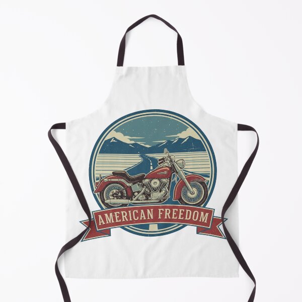 Item preview, Retro Americana Motorcycle Open Road T-Shirt designed and sold by GeniePixel.