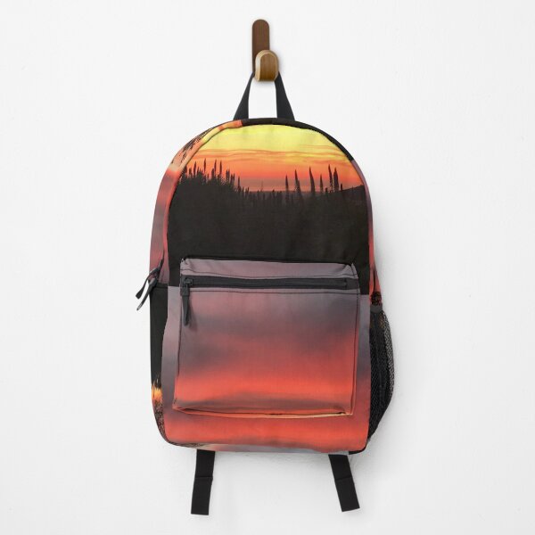 Item preview, Fiery Sunset Sky over Silhouetted Hills" designed and sold by TrisaThyme.