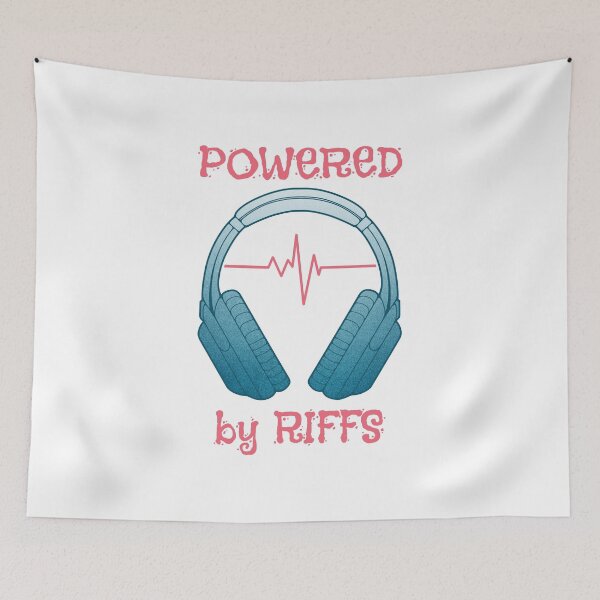 Item preview, Headphones | Powered By Riffs designed and sold by ObsidianDaz.