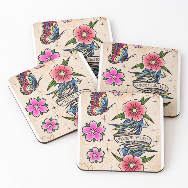 Item preview, Free Bird + butterfly and flowers designed and sold by PanteraDesigns.