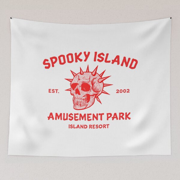 Item preview, Skull Spooky Retro Island 90S Halloween Summerween Halloween designed and sold by DemiFashionA.