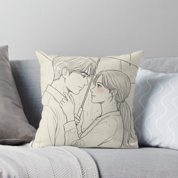 Item preview, K-drama line-art couple classic tshirt designed and sold by anandsiva2703.