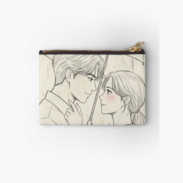 Item preview, K-drama line-art couple classic tshirt designed and sold by anandsiva2703.