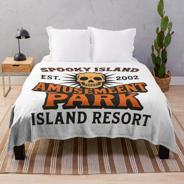 Item preview, Skull Halloween Island Spooky Summerween 90S Retro Halloween designed and sold by DemiFashionA.