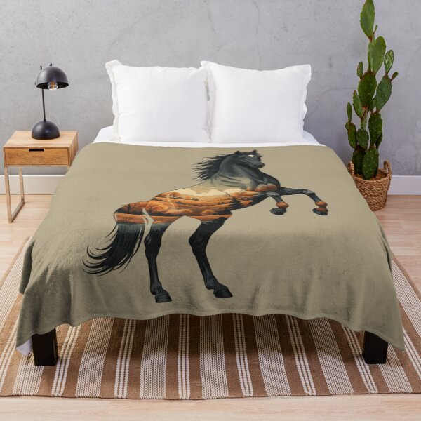 Item preview, Double Exposure Wild Horse Autumn Plains designed and sold by BirdsnStuff.