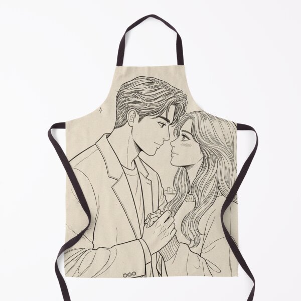 Item preview, K-drama line-art couple design classic tshirt designed and sold by anandsiva2703.