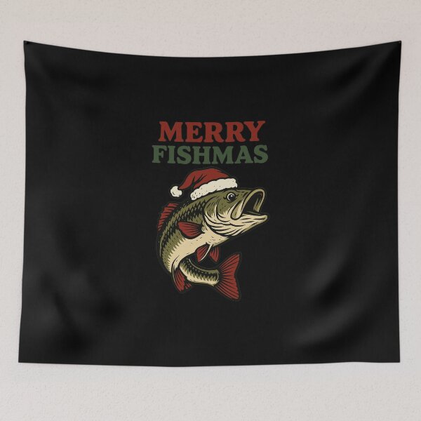 Item preview, "Merry Fishmas" Funny Fishing Christmas Pun designed and sold by thiennl8.