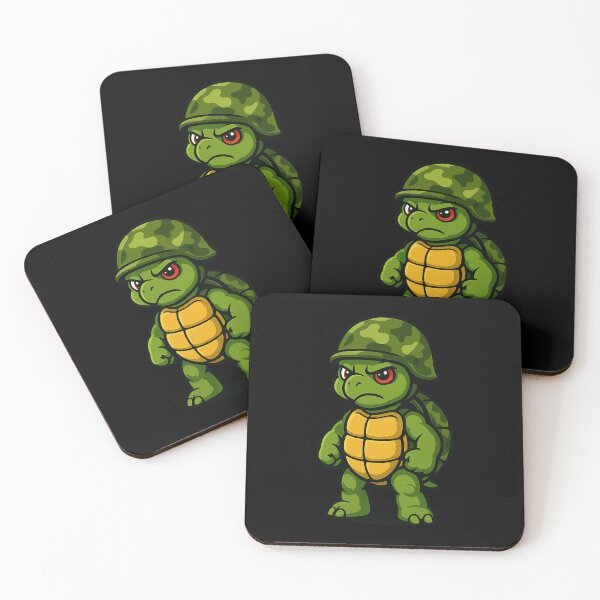 Item preview, Funny Angry Army Turtle Soldier designed and sold by thiennl8.