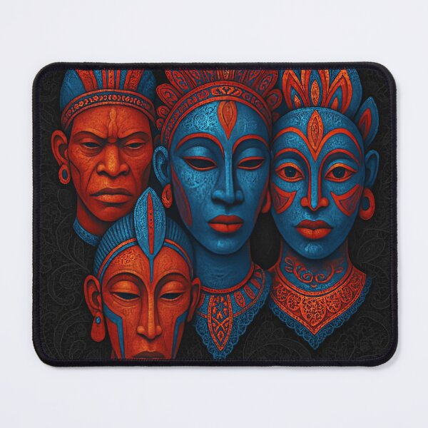 Item preview, Faces of Africa | Tribal Mask Family designed and sold by Le Pédagogue.