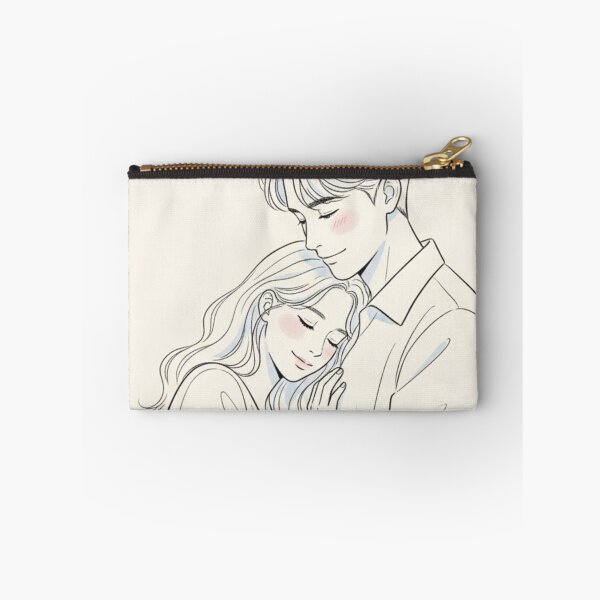 Item preview, K-drama line-art couple classic tshirt and sticker designed and sold by anandsiva2703.