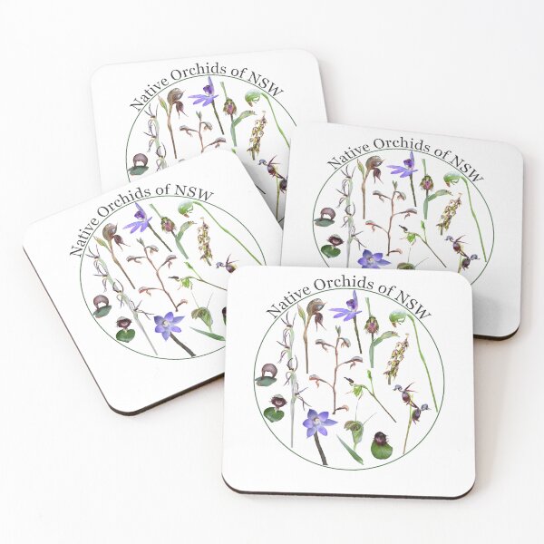 Item preview, NSW Native Orchids – Botanical Wildflower T-Shirt (Set of 14 Australian Orchids) designed and sold by ausnative.