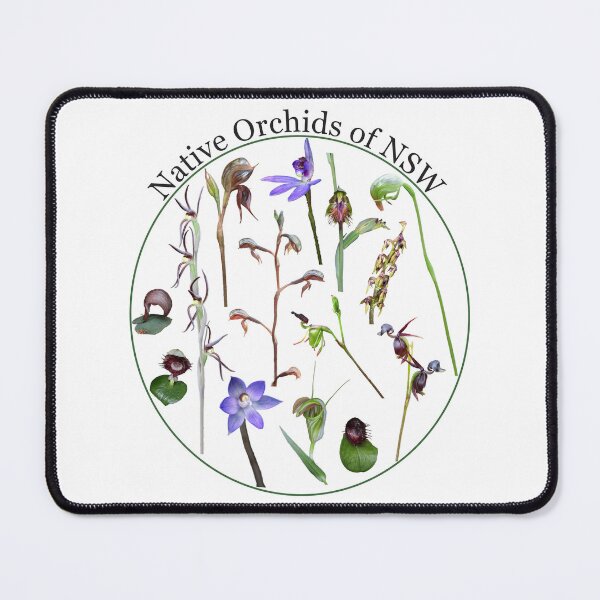Item preview, NSW Native Orchids – Botanical Wildflower T-Shirt (Set of 14 Australian Orchids) designed and sold by ausnative.
