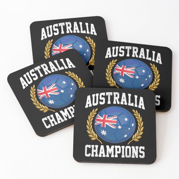Item preview, SOCCER BALL FLAG CHAMPIONS - AUSTRALIA - Fans and Teams for Men and Women T-shirt designed and sold by wallsandpatts.