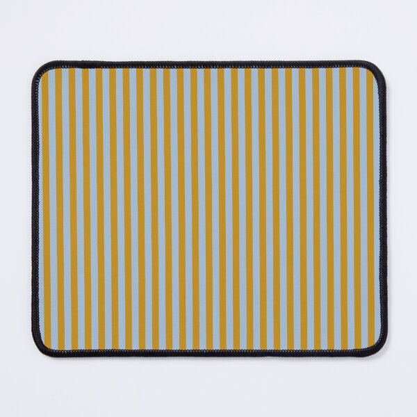 Item preview, Caramel brown (ochre) and light blue stripes,striped pattern maroon designed and sold by patterncrow.