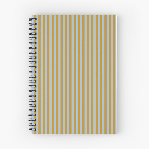 Item preview, Caramel brown (ochre) and light blue stripes,striped pattern maroon designed and sold by patterncrow.