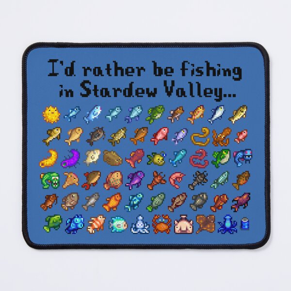 Item preview, I'd rather be fishing in Stardew Valley... designed and sold by The Sprite Guy.