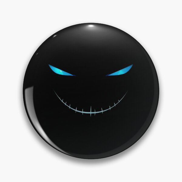 Item preview, Glowing Blue Eyes with a Mysterious Smile on Black Background designed and sold by PixelVibe782.