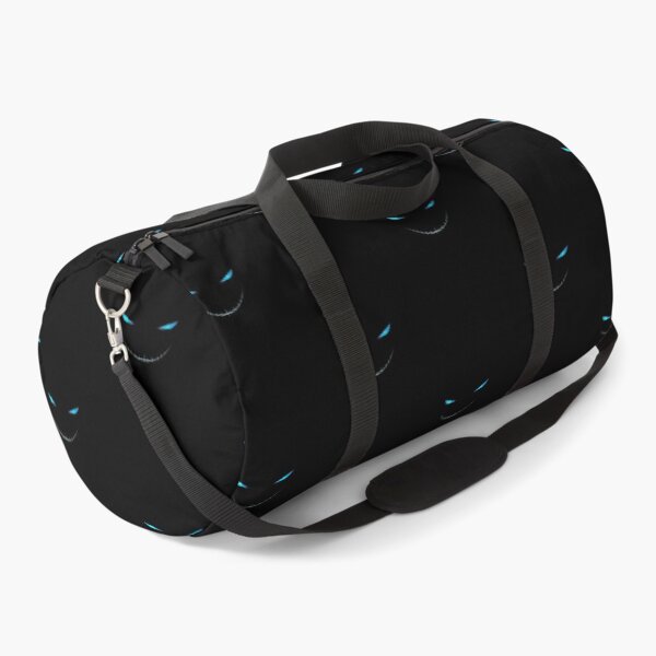 Item preview, Glowing Blue Eyes with a Mysterious Smile on Black Background designed and sold by PixelVibe782.