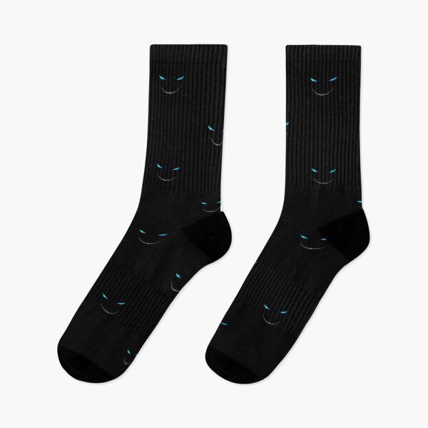 Item preview, Glowing Blue Eyes with a Mysterious Smile on Black Background designed and sold by PixelVibe782.