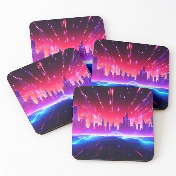Item preview, Sci-Fi Fantasy Futuristic Techno Cyberpunk City Art  designed and sold by DEC02.