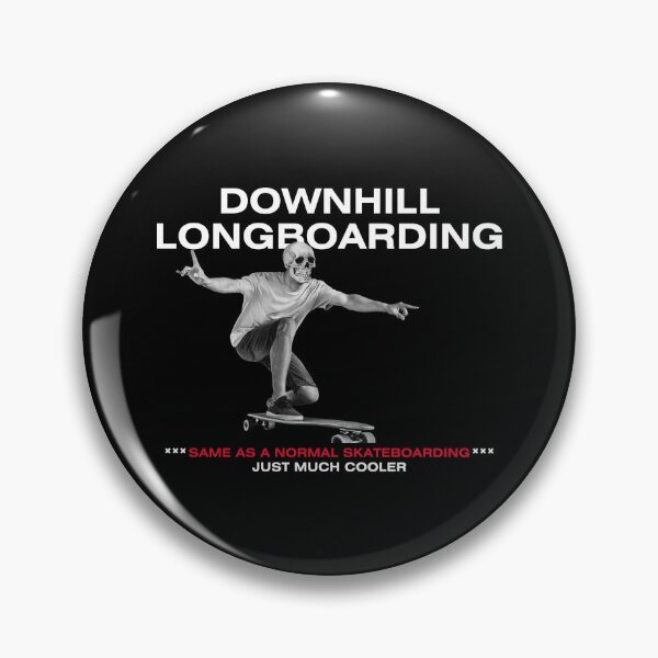 Item preview, Downhill Longboarding Skull designed and sold by Orange Tropics.