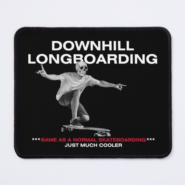 Item preview, Downhill Longboarding Skull designed and sold by Orange Tropics.