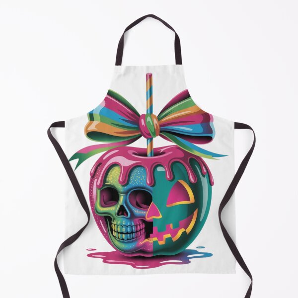 Item preview, Neon Skull Candy Apple Halloween Design designed and sold by PatiMood.