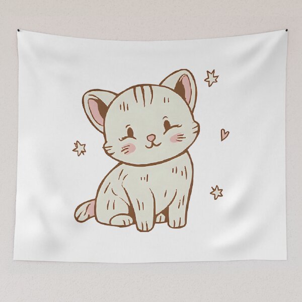 Item preview, Cute Kitten designed and sold by ThrowPillows.
