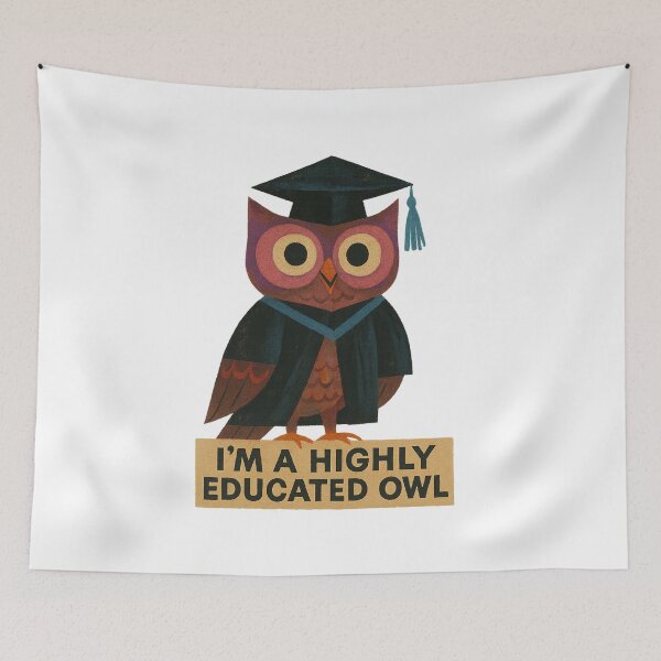 Item preview, Sword in the Stone Inspired Graduation Shirt – Highly Educated Owl designed and sold by Zippitydodads.