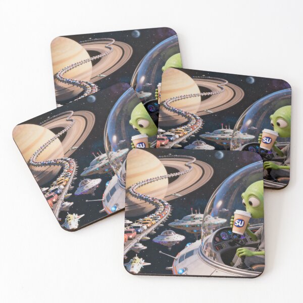 Item preview, Alien Traffic Jam designed and sold by shakespeare1212.