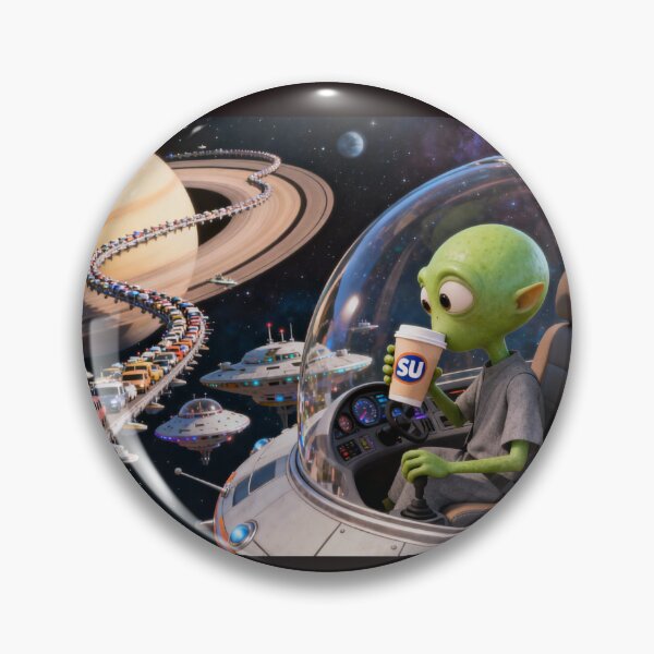 Item preview, Alien Traffic Jam designed and sold by shakespeare1212.