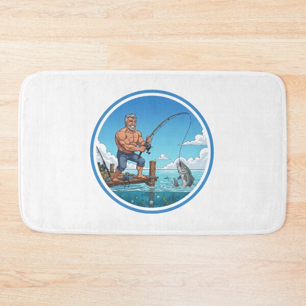 Item preview, Strong Gym Dad Fishing Fisherman designed and sold by muscledaddies.