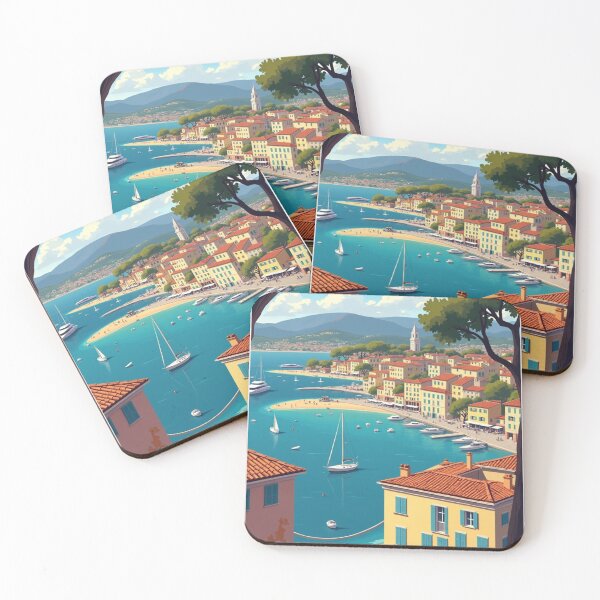 Item preview, Saint-Tropez Travel Poster, Perfect Gift for Travel Enthusiasts, Vintage Style Wall Art, France art for home decor, Saint-Tropez print. Sticker designed and sold by Thegalleryshop1.