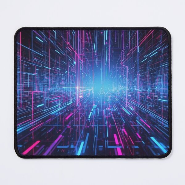 Item preview, Futuristic Cyberpunk Neon Light Tunnel designed and sold by ArtsAmaze.