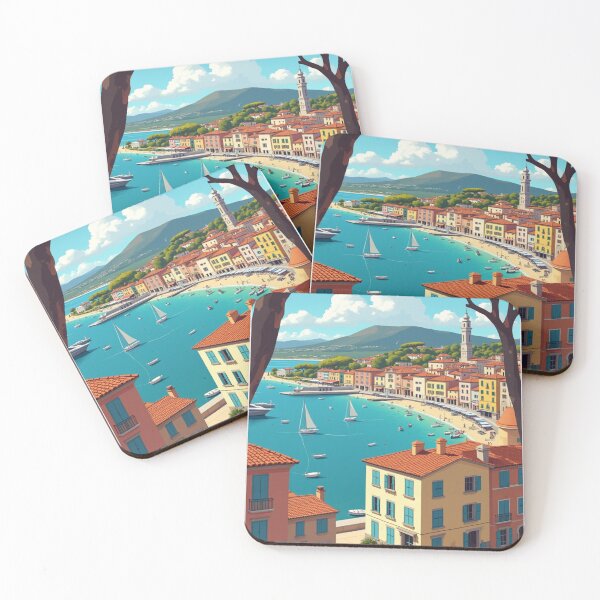 Item preview, Saint-Tropez Travel Poster, Perfect Gift for Travel Enthusiasts, Vintage Style Wall Art, France art for home decor, Saint-Tropez print. Sticker designed and sold by Thegalleryshop1.