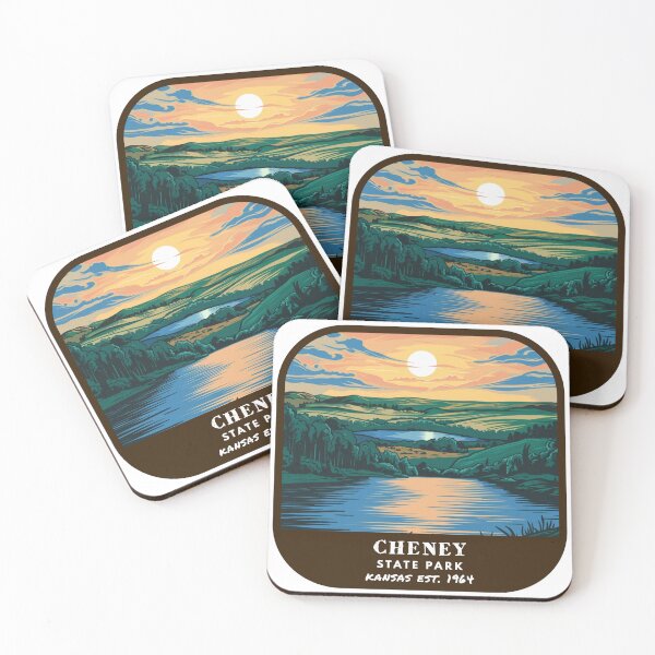Item preview, Vintage Cheney State Park (Kansas State Park) designed and sold by RabbitK.
