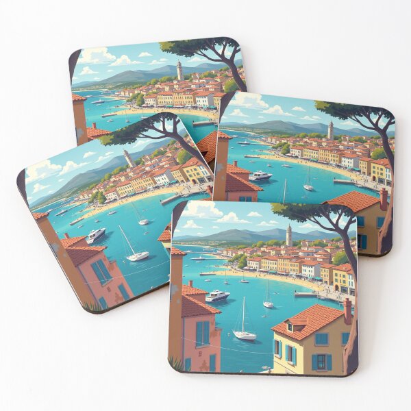 Item preview, Saint-Tropez Travel Poster, Perfect Gift for Travel Enthusiasts, Vintage Style Wall Art, France art for home decor, Saint-Tropez print. Sticker designed and sold by Thegalleryshop1.