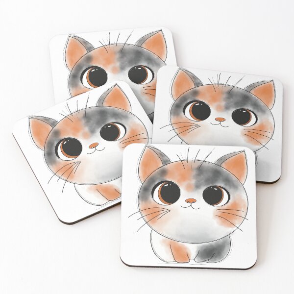 Item preview, Tricolor Cat Calico & Tricolor Kitty Art for Cat Lovers designed and sold by Anna-Kik.