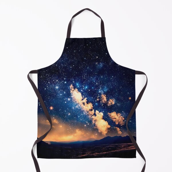 Item preview, Ethereal Starry Night Over Golden Mountain Horizon designed and sold by LanaGustavsson.
