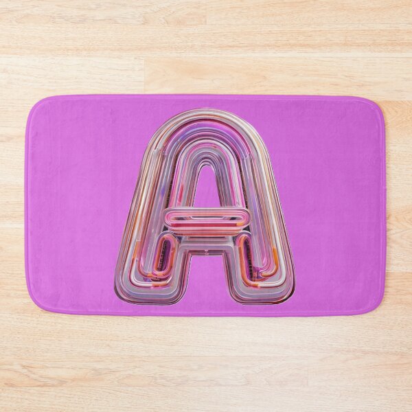 Item preview, The Letter A NEON Light Style Baby Pink Neon Pink Purple Orange designed and sold by JadedVintage.