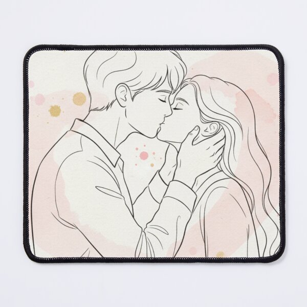 Item preview,  Hansry romantic kiss k drama couple classic tshirt and sticker designed and sold by anandsiva2703.