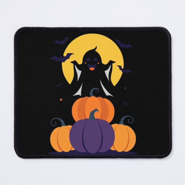 Item preview, Cheerful Cartoon Ghost with Pumpkins designed and sold by Shop9999.