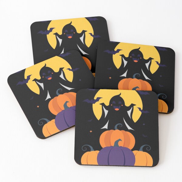 Item preview, Cheerful Cartoon Ghost with Pumpkins designed and sold by Shop9999.