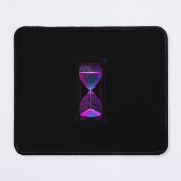 Item preview, Neon Hourglass with Multicolored Sand – Hyperrealistic 8K Digital Artwork designed and sold by PixelVibe782.