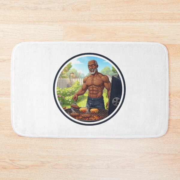 Item preview, Bodybuilder Daddy barbecue grill designed and sold by muscledaddies.