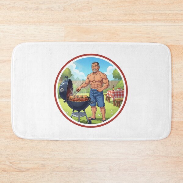 Item preview, Muscular Dad barbecue grill designed and sold by muscledaddies.