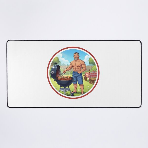Item preview, Muscular Dad barbecue grill designed and sold by muscledaddies.