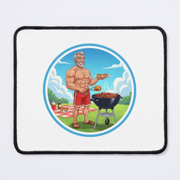 Item preview, Strong Gym Dad barbecue grill designed and sold by muscledaddies.